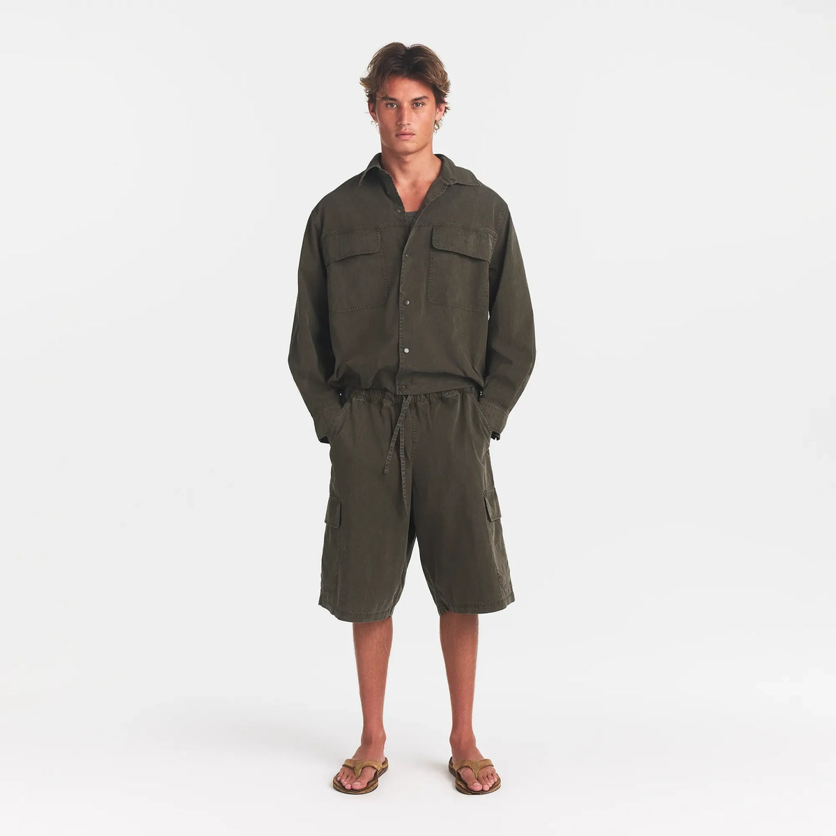 WOVEN MENS RELAXED SHIRT | JUNGLE