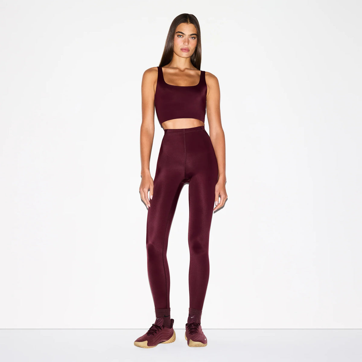 NikeSKIMS SHINE DRAWCORD 26" LEGGING | CURRANT
