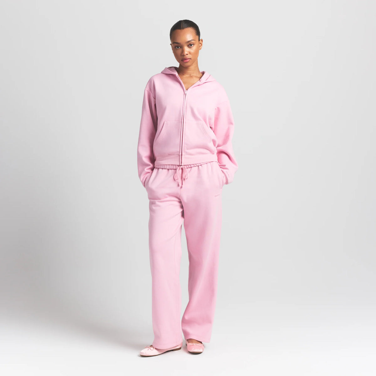 COTTON FLEECE ZIP UP HOODIE | HALITE