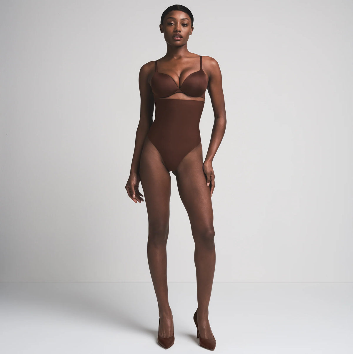 SKIMS BODY CORE SCULPT HIGH-WAISTED THONG | COCOA