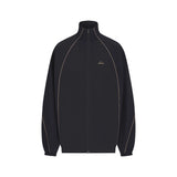 NikeSKIMS STRETCH NYLON OVERSIZED TRACK JACKET | OBSIDIAN OLIVE GREY