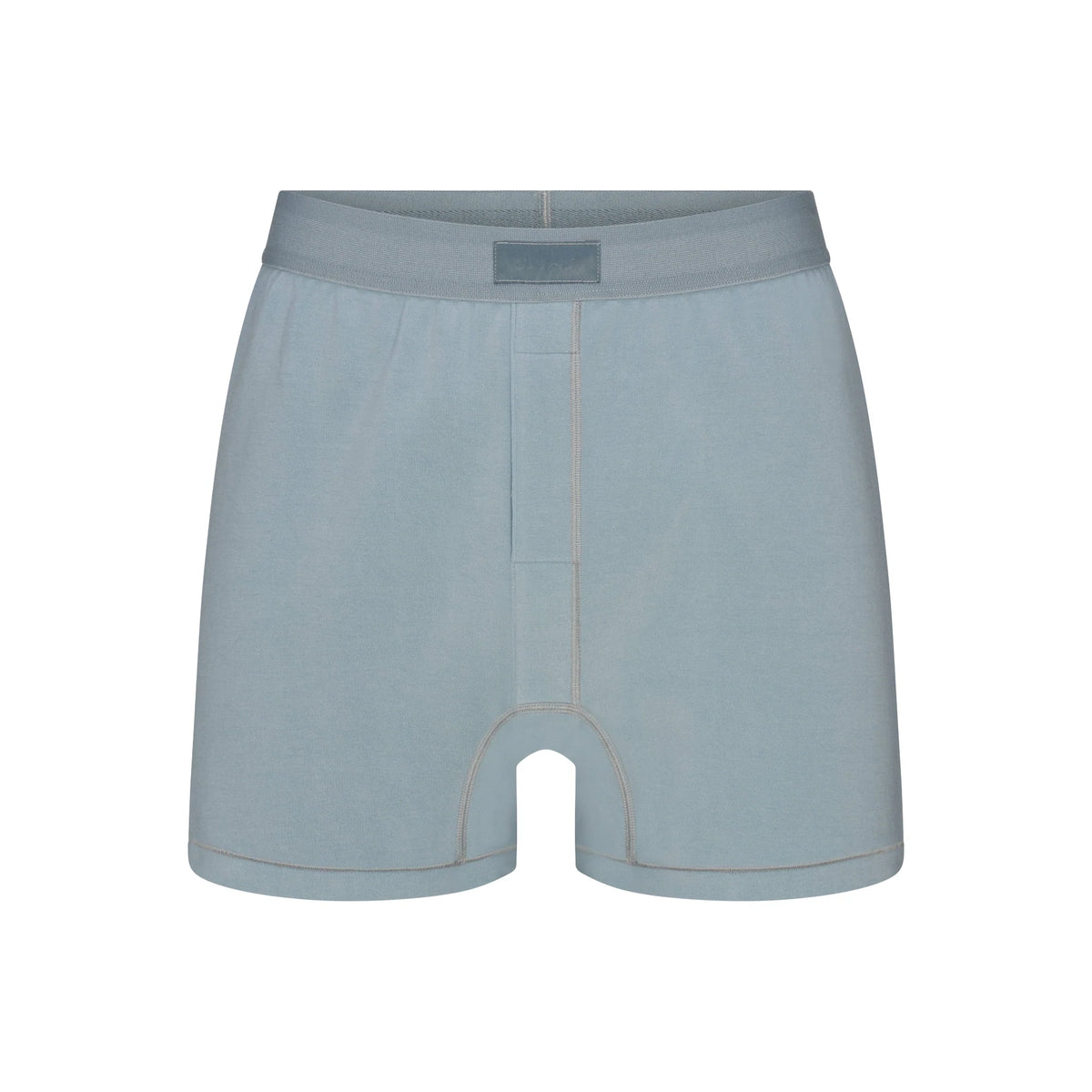 SKIMS COTTON MENS KNIT BOXER | SKY