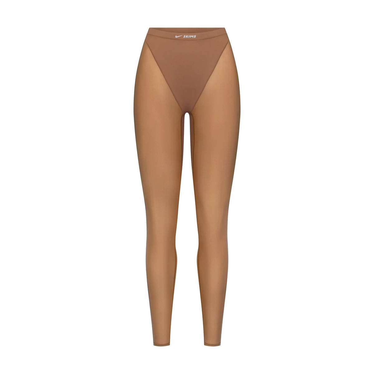 NikeSKIMS WEIGHTLESS LAYERS V-PANEL 28" LEGGING | CAROB BROWN