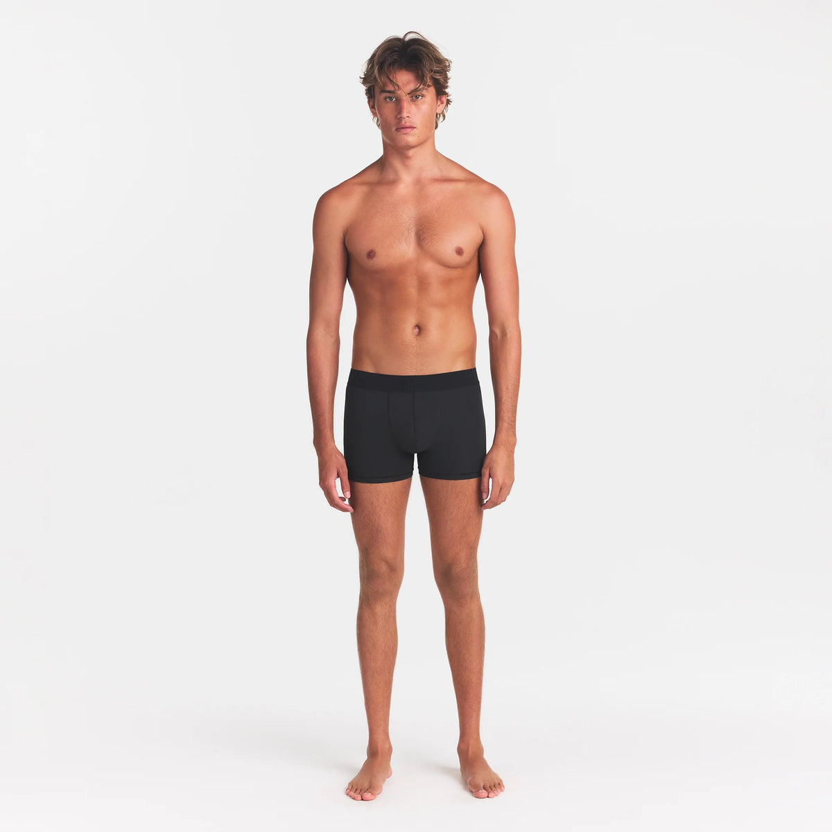 SKIMS COTTON MENS 3" BOXER BRIEF | ONYX