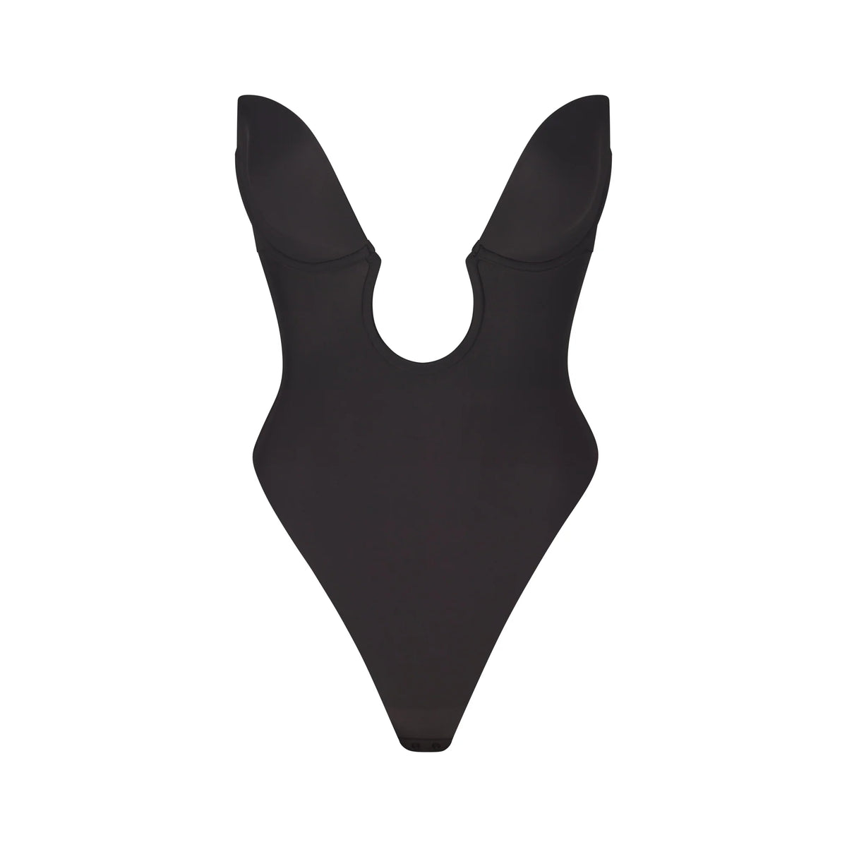 DEEP PLUNGE SHAPEWEAR BODYSUIT | ONYX