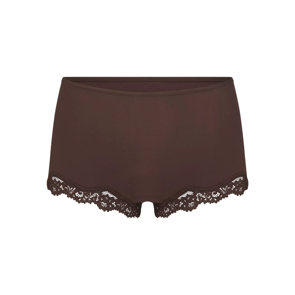 FITS EVERYBODY LACE BOY SHORT | ESPRESSO