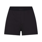 COTTON RIB LOOSE BOXER | SOOT
