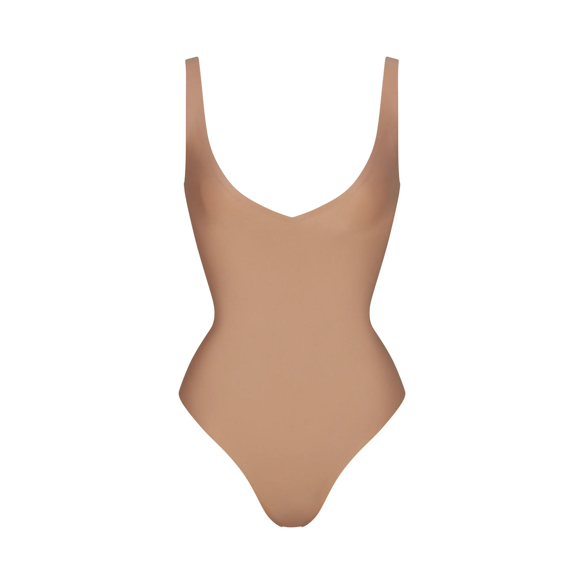 SKIMS BODY UNLINED PLUNGE THONG BODYSUIT | SIENNA