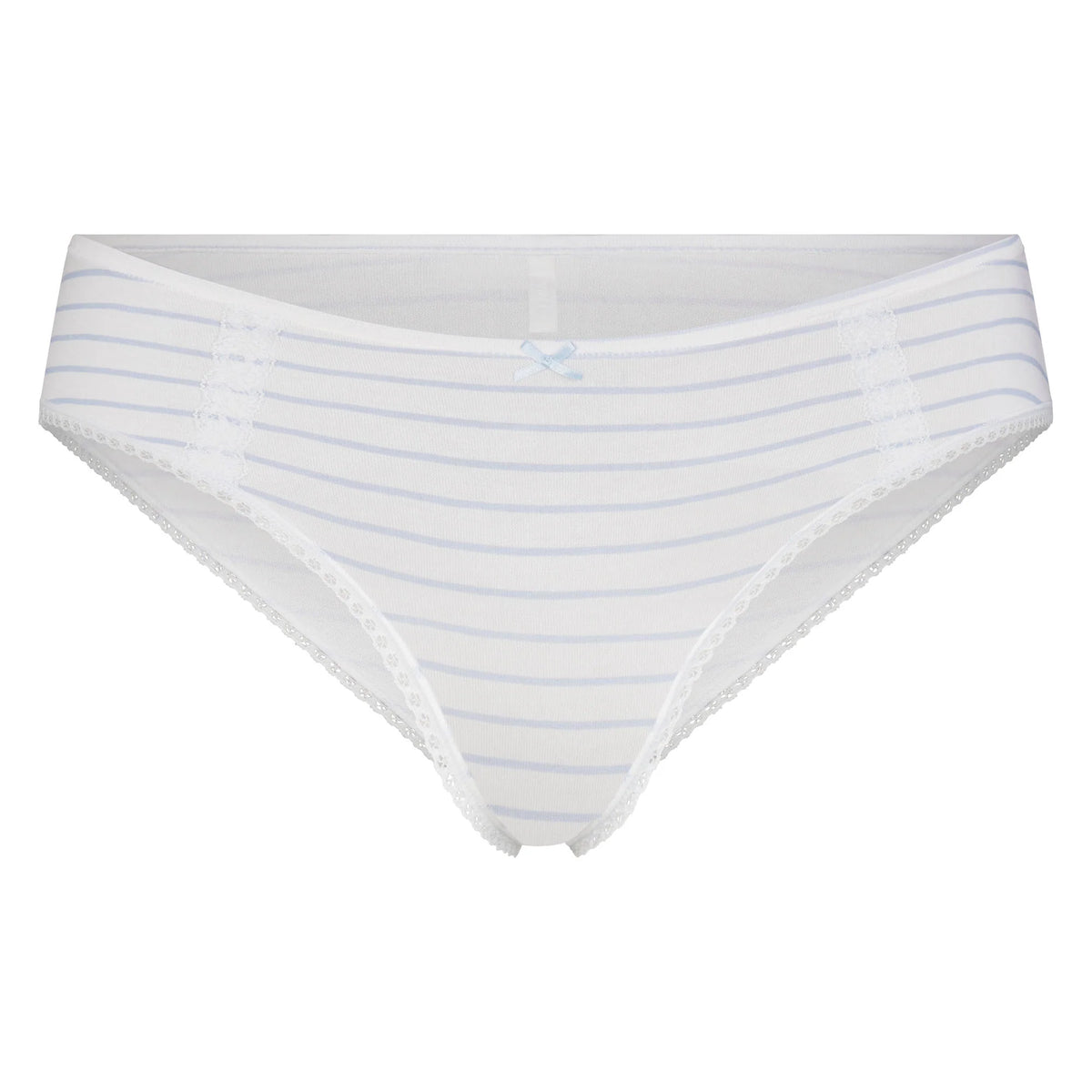 LIGHTWEIGHT COTTON LACE HIPSTER | AIRSPACE LAGUNA STRIPE