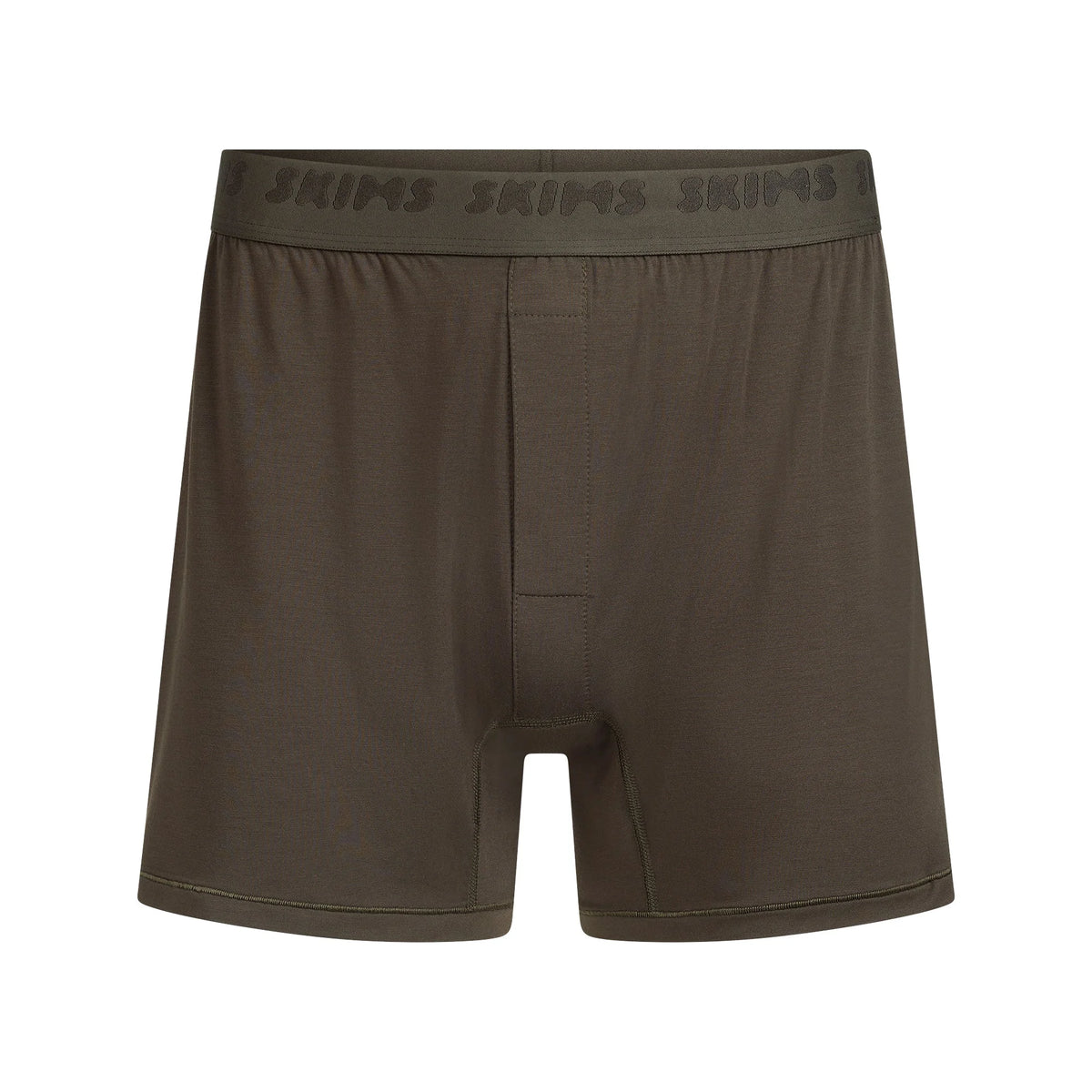 SKIMS STRETCH MENS KNIT BOXER | LODEN