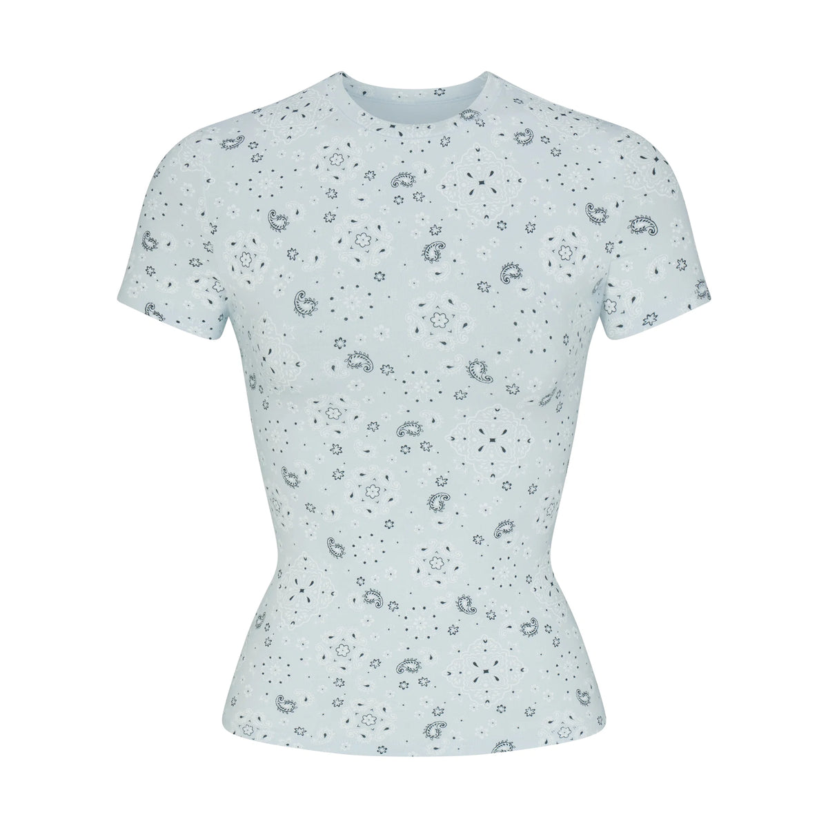 COTTON JERSEY T-SHIRT | POWDER BLUE BANDANA