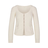 LACE KNIT LONG SLEEVE CARDIGAN | SUGAR