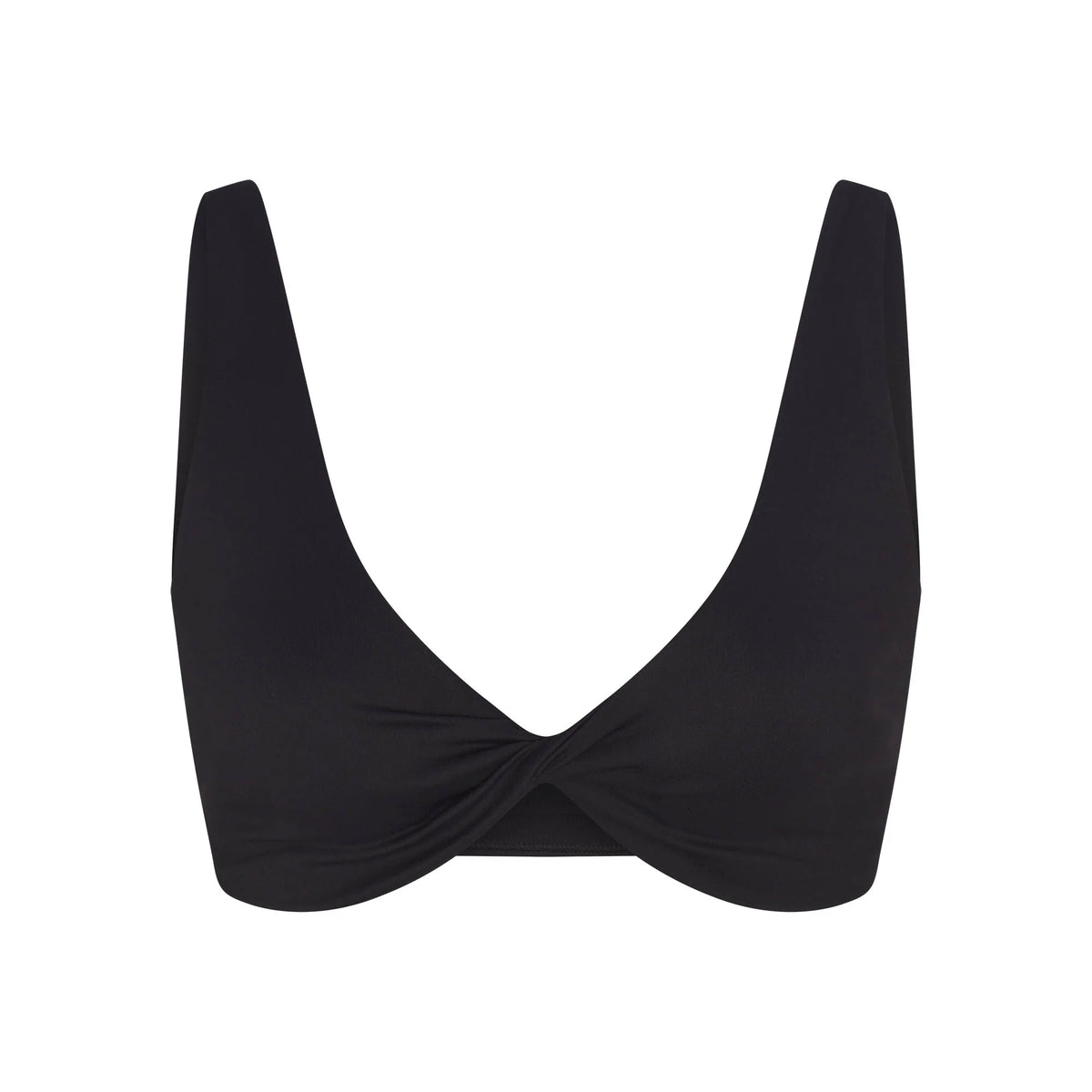 NikeSKIMS MATTE TWIST-FRONT BRA | OBSIDIAN