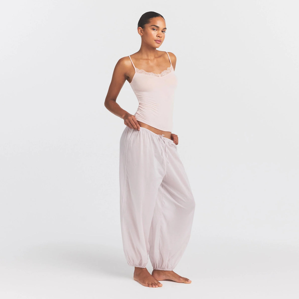 VOILE SLEEP BALLOON PANT | LIGHT LILAC