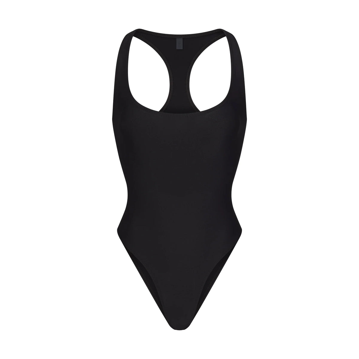 ICONIC SWIM RACERBACK ONE PIECE | OBSIDIAN