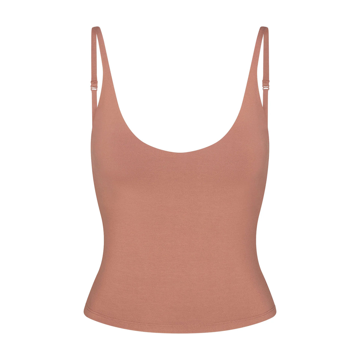 SMOOTH LAYERS SCOOP NECK CAMI | NUTMEG