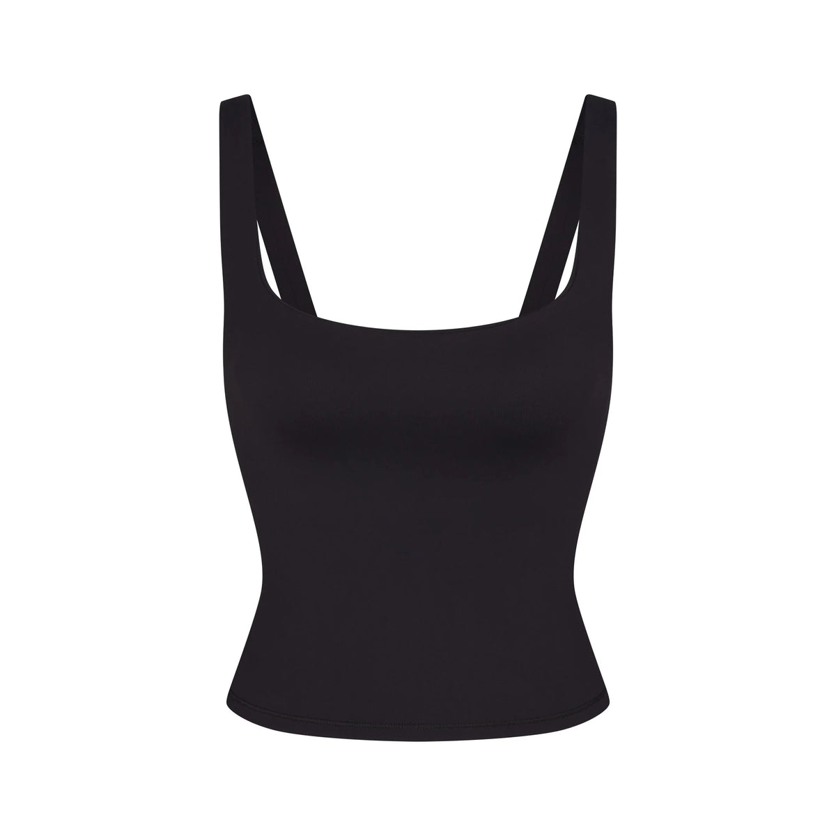 NikeSKIMS MATTE SQUARE NECK TANK | OBSIDIAN