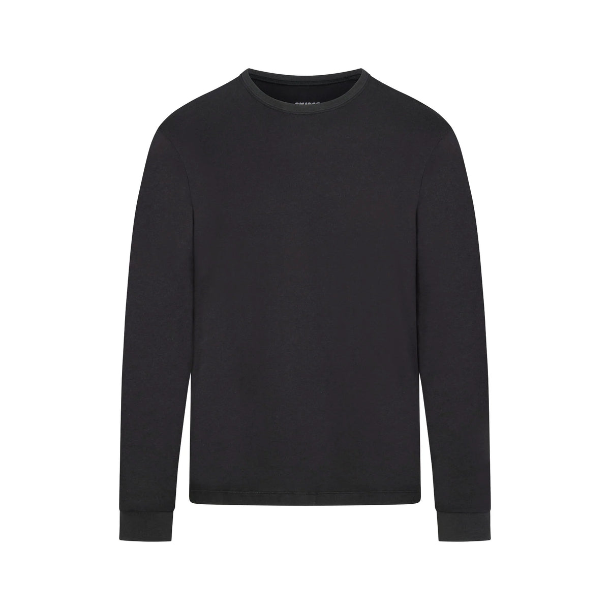 SKIMS COTTON MENS CLASSIC LONG SLEEVE T-SHIRT | ONYX