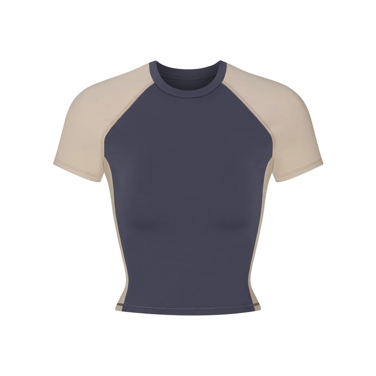 NikeSKIMS MATTE SHINE MIX CROPPED BABY T-SHIRT | DEEP ROYAL AND STONE