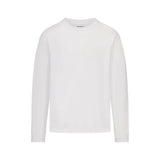 HEAVYWEIGHT COTTON MENS RELAXED LONG SLEEVE T-SHIRT | CHALK