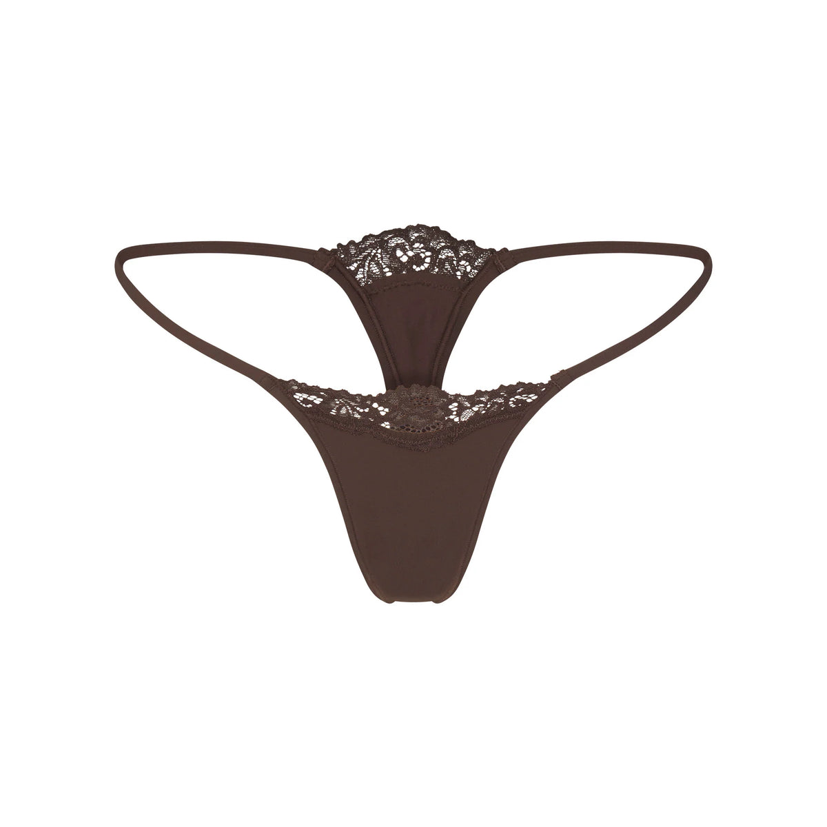 FITS EVERYBODY LACE STRING THONG | ESPRESSO