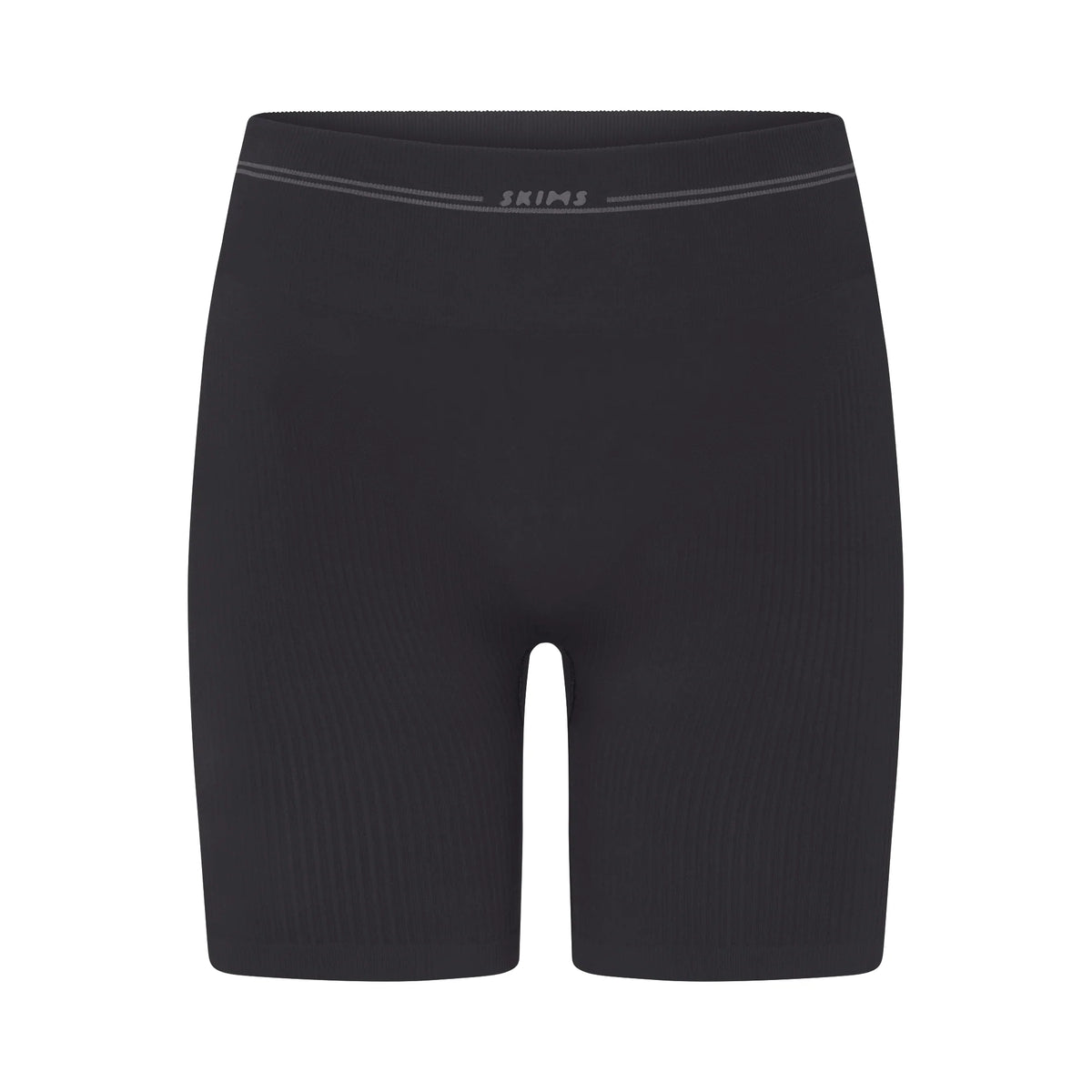 NikeSKIMS RIBBED SEAMLESS 5" BIKER SHORT | OBSIDIAN
