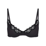 FITS EVERYBODY LACE UNLINED SCOOP BRA | ONYX