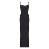 FITS EVERYBODY LACE LONG SLIP DRESS | ONYX