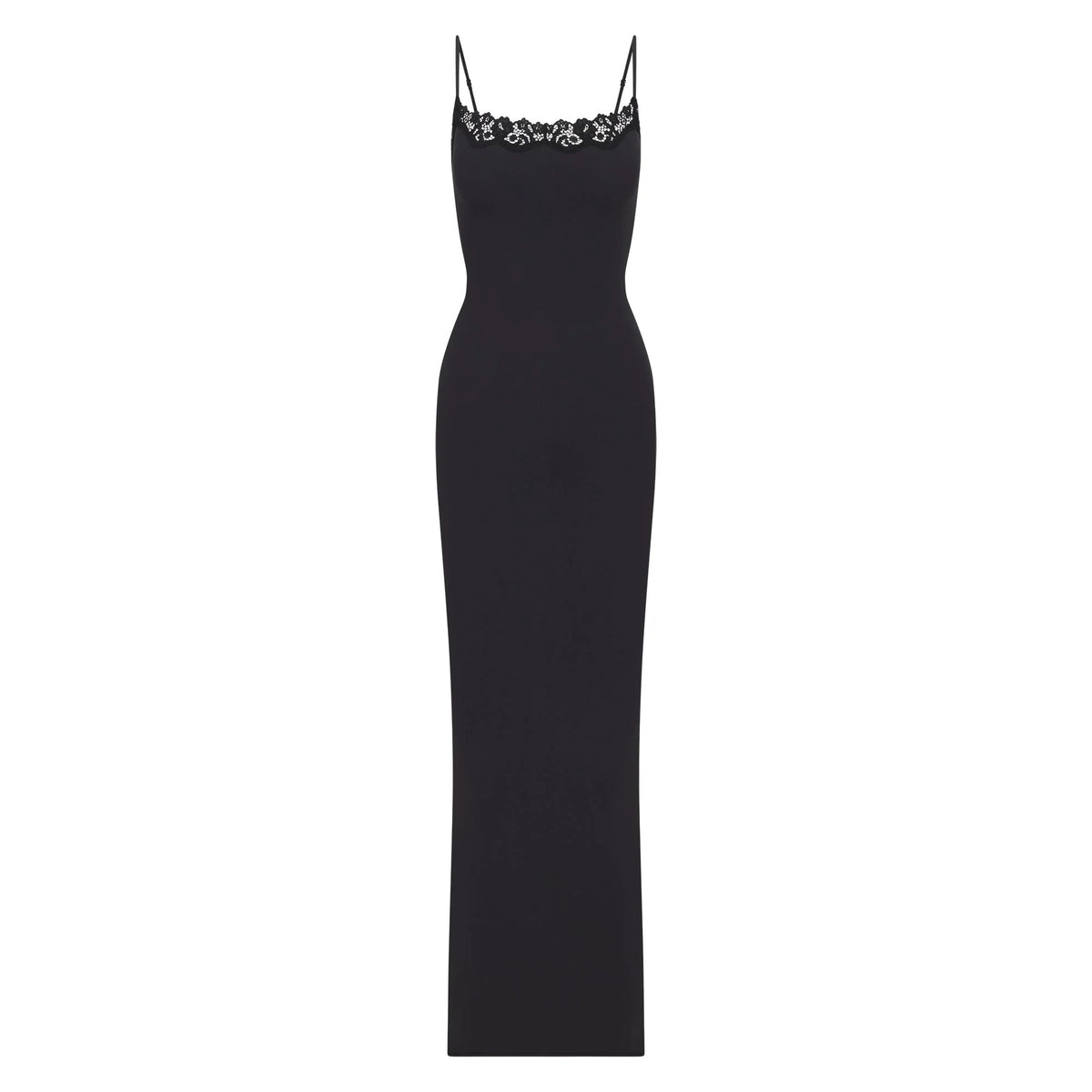 FITS EVERYBODY LACE LONG SLIP DRESS | ONYX