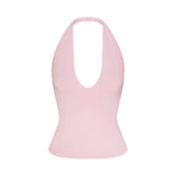 SMOOTH LAYERS HALTER TOP | PEONY