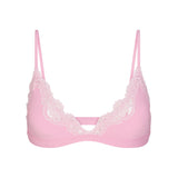 FITS EVERYBODY LACE TRIANGLE BRALETTE | BUBBLE GUM TONAL