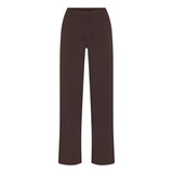 COTTON JERSEY STRAIGHT LEG PANT | ESPRESSO