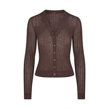 SHEER KNIT CARDIGAN | AMETHYST