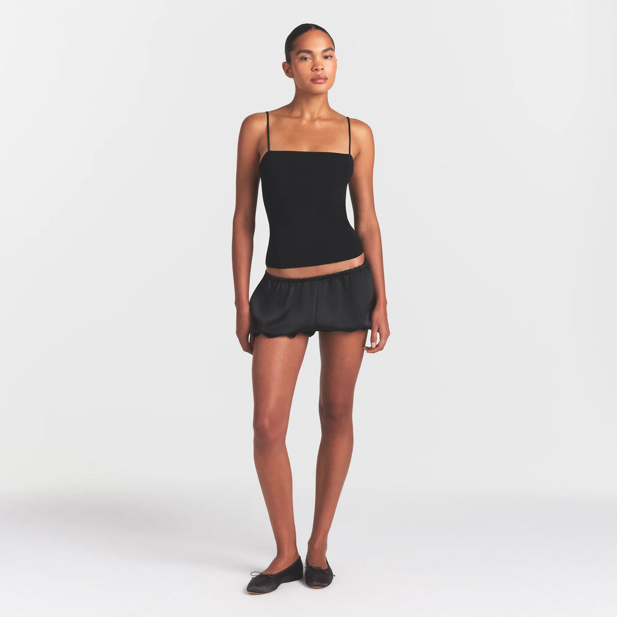 REFINED KNIT CAMI | OBSIDIAN