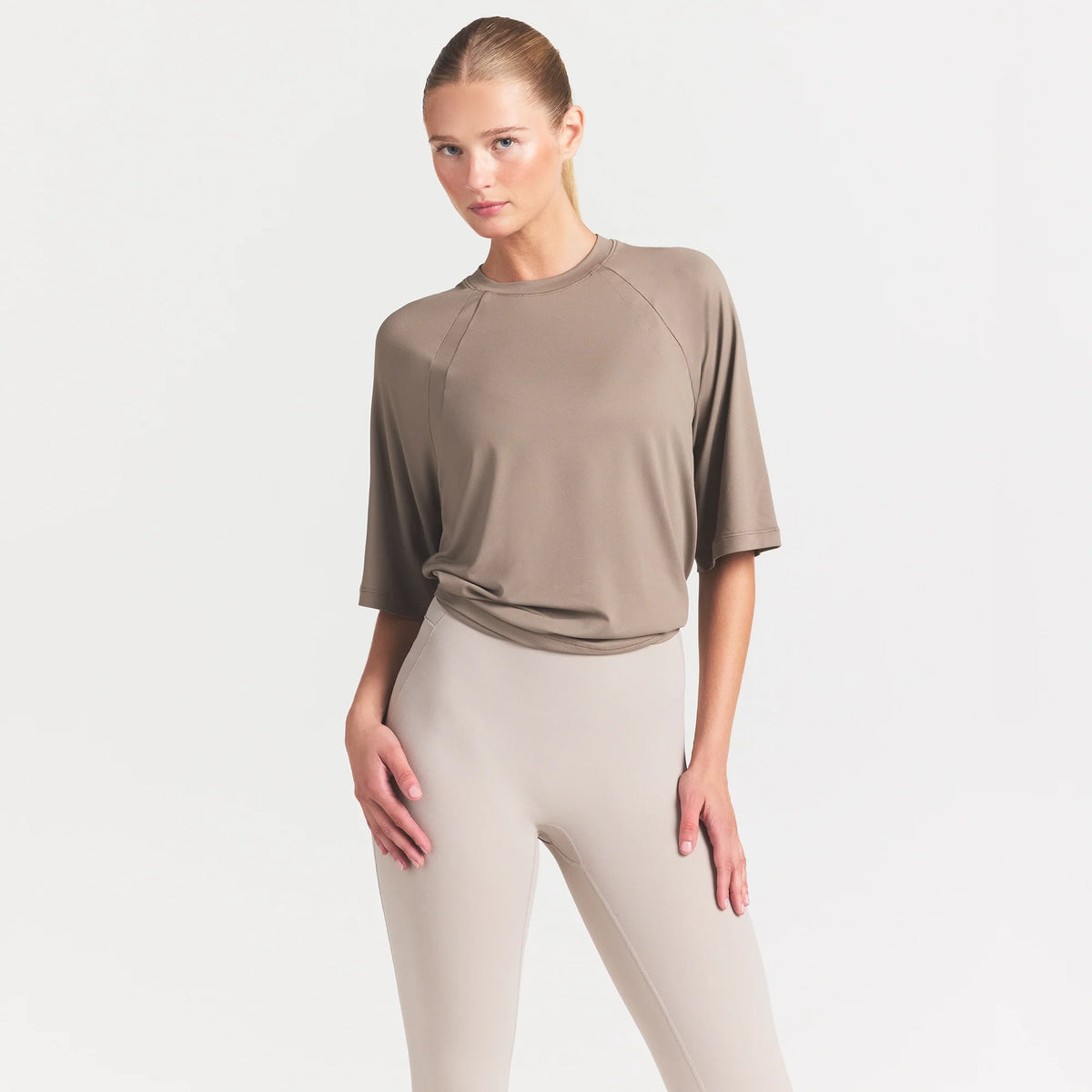 NikeSKIMS AIRY DRI-FIT™ OVERSIZED T-SHIRT | DRIFTWOOD