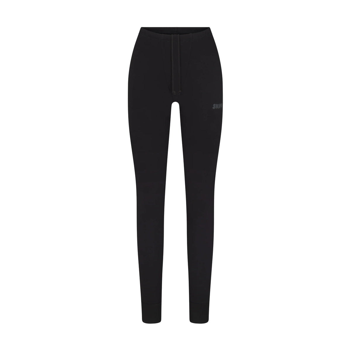 COTTON FLEECE LEGGING WITH EMBOSSED LOGO | ONYX