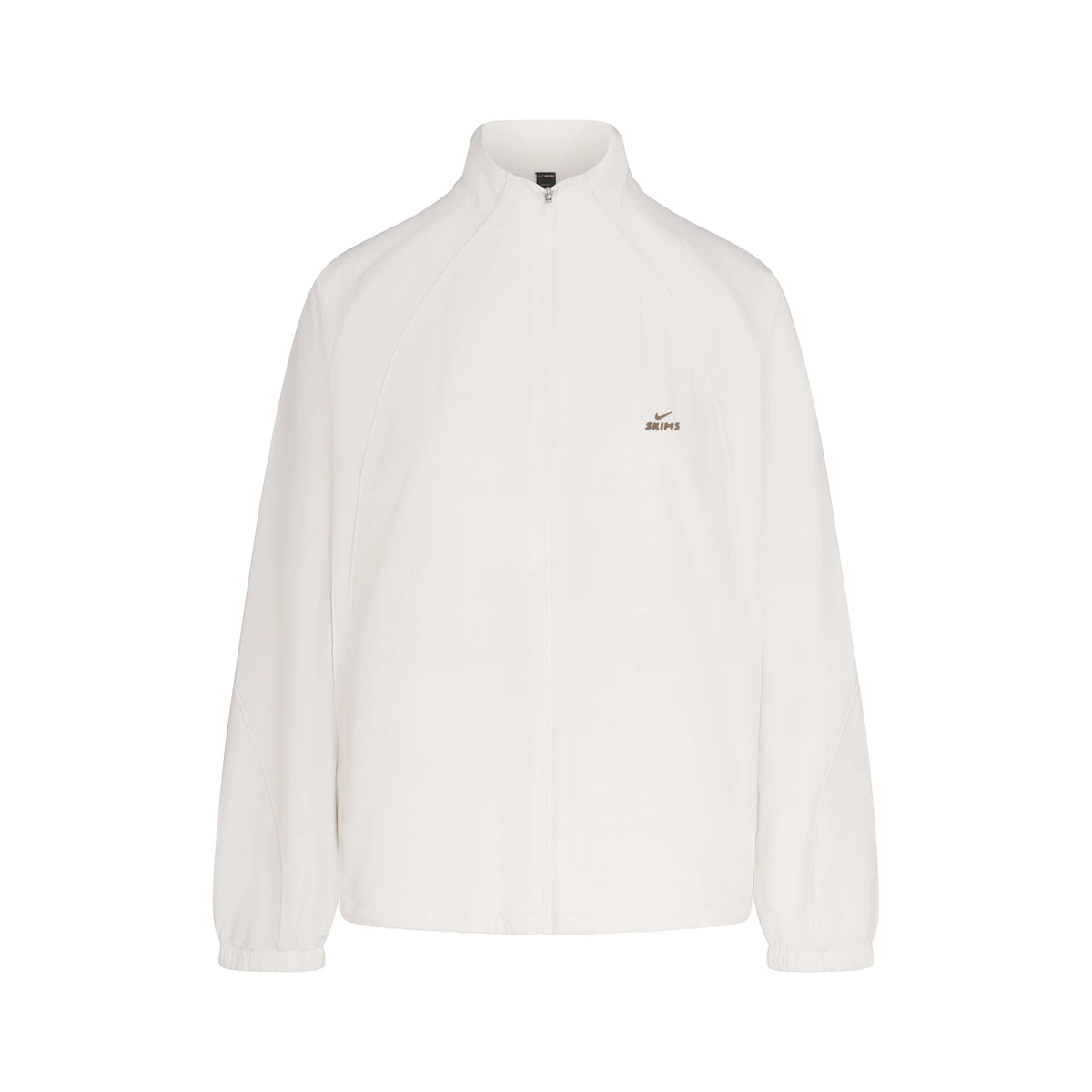 NikeSKIMS STRETCH NYLON OVERSIZED TRACK JACKET | IVORY