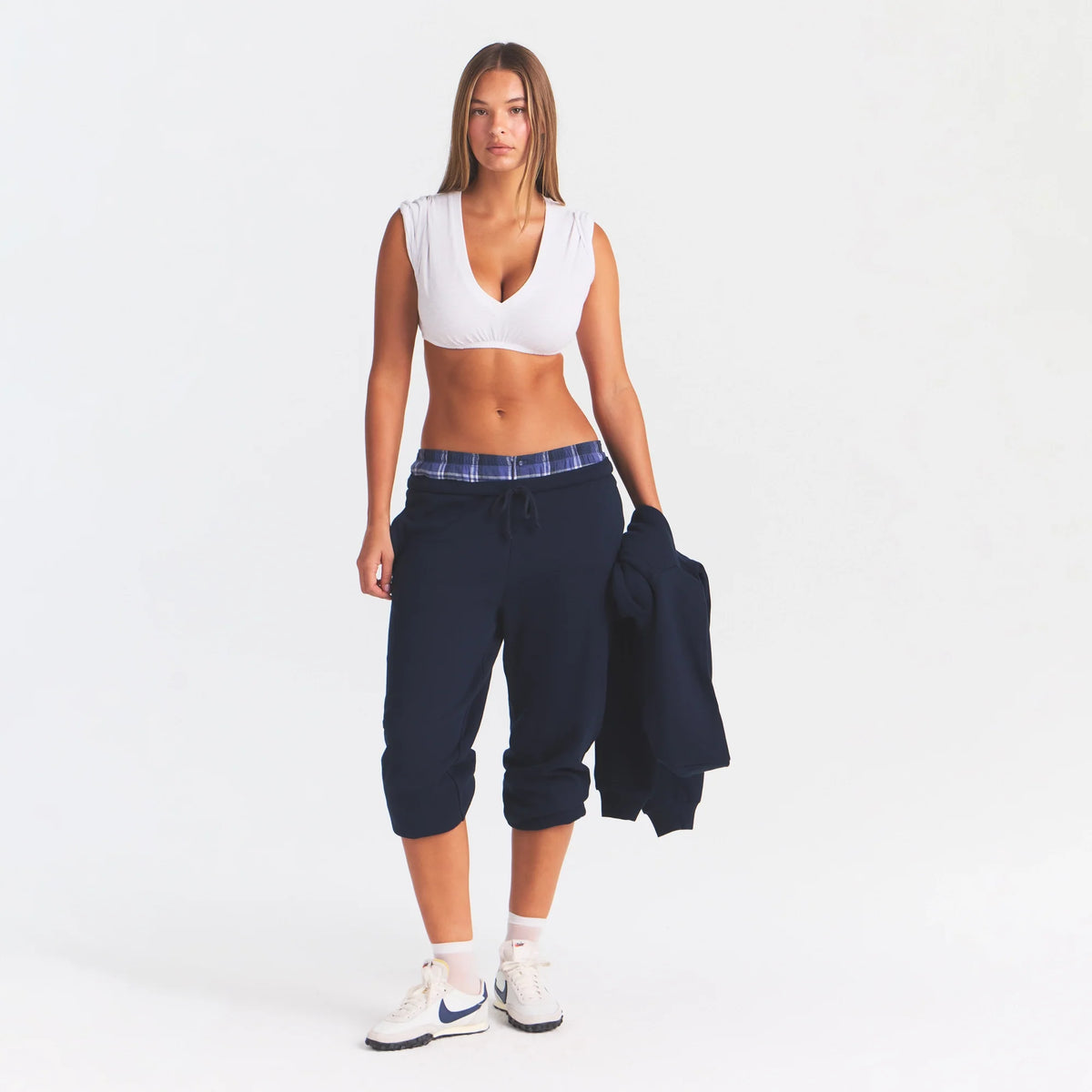 COTTON FLEECE JOGGER | NAVY