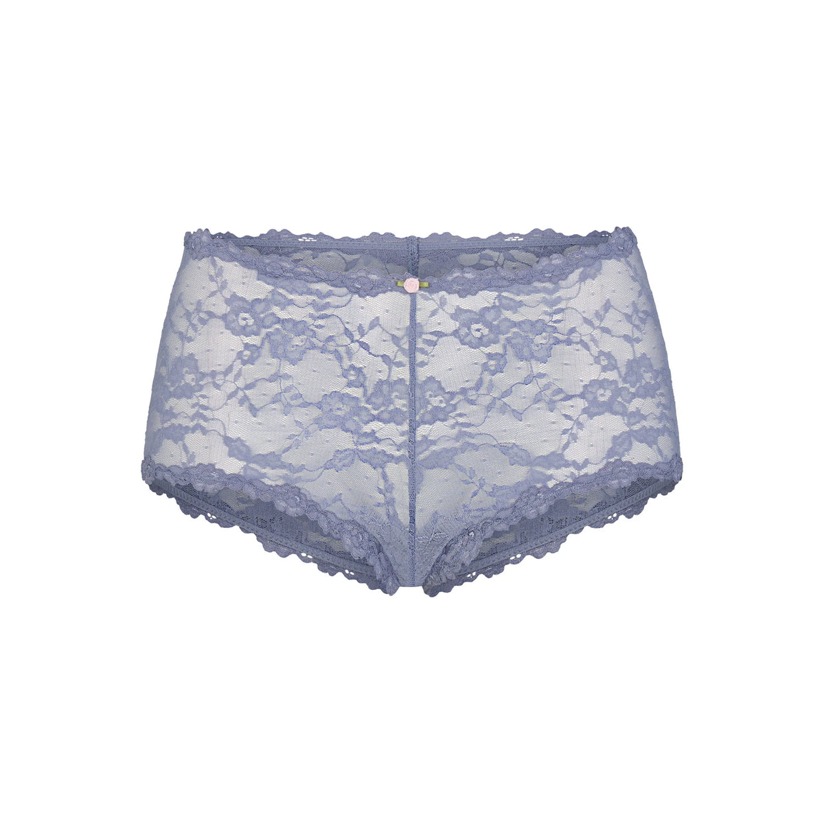 STRETCH LACE BOY SHORT | SLATE