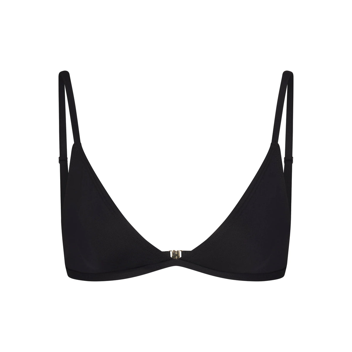ICONIC SWIM TRIANGLE BIKINI TOP | OBSIDIAN