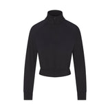 NikeSKIMS AIRY CROPPED TRACK JACKET | OBSIDIAN
