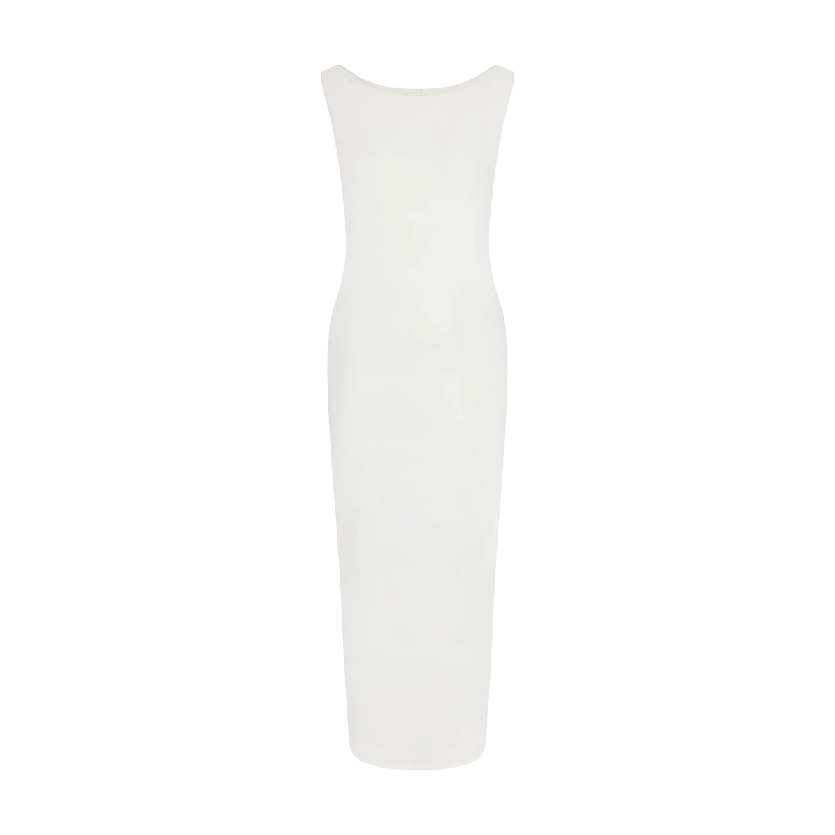 SMOOTH LAYERS CUT OUT LONG DRESS | EGRET
