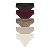FITS EVERYBODY THONG 5-PACK | DESERT LEOPARD MULTI