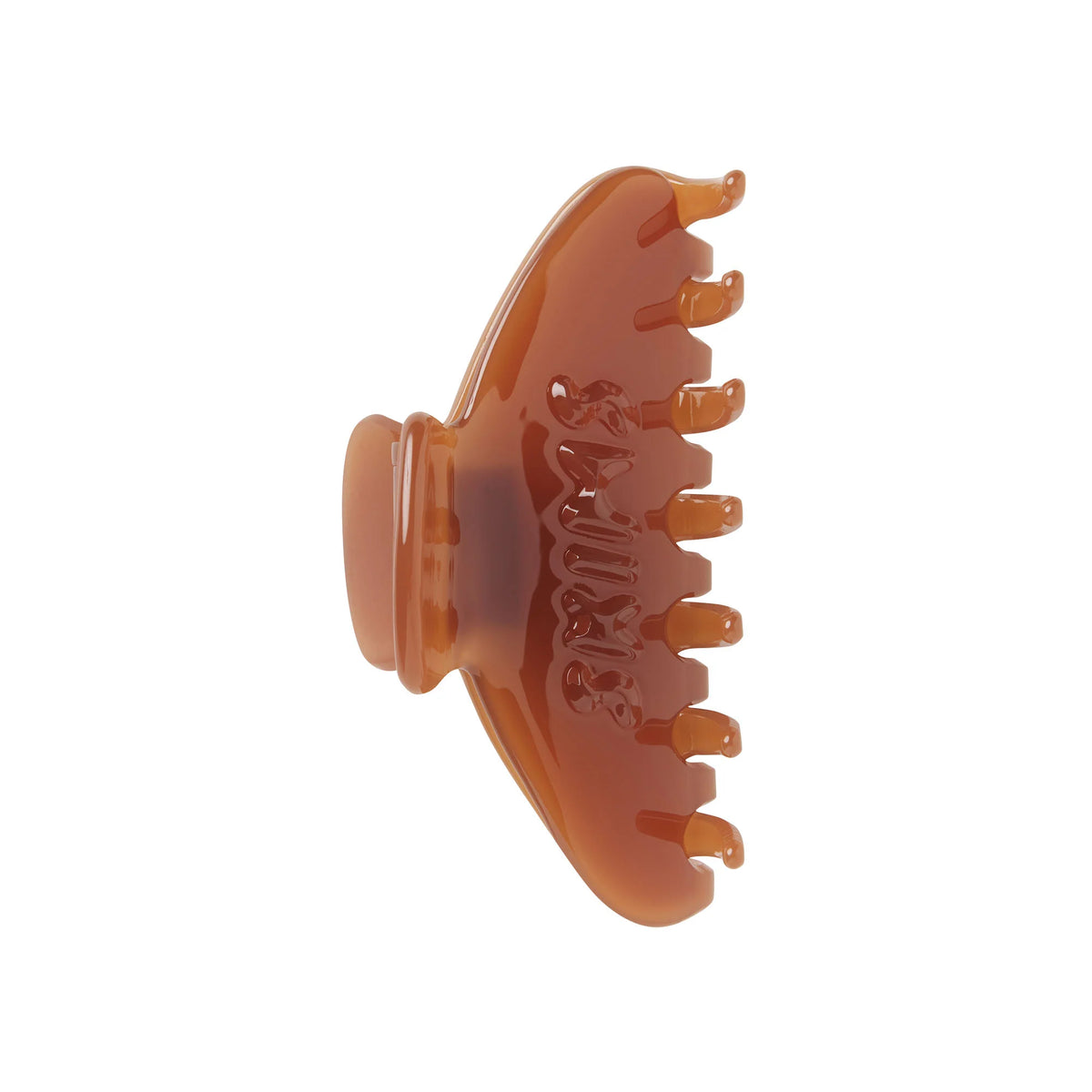 GETTING READY ACCESSORIES EMBOSSED LOGO CLAW CLIP | ALMOND