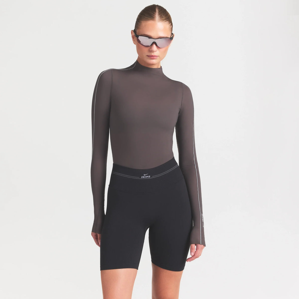 NikeSKIMS WEIGHTLESS LAYERS MOCK NECK LONG SLEEVE TOP | BOULDER