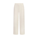 FRENCH TERRY STRAIGHT LEG PANT | ECRU