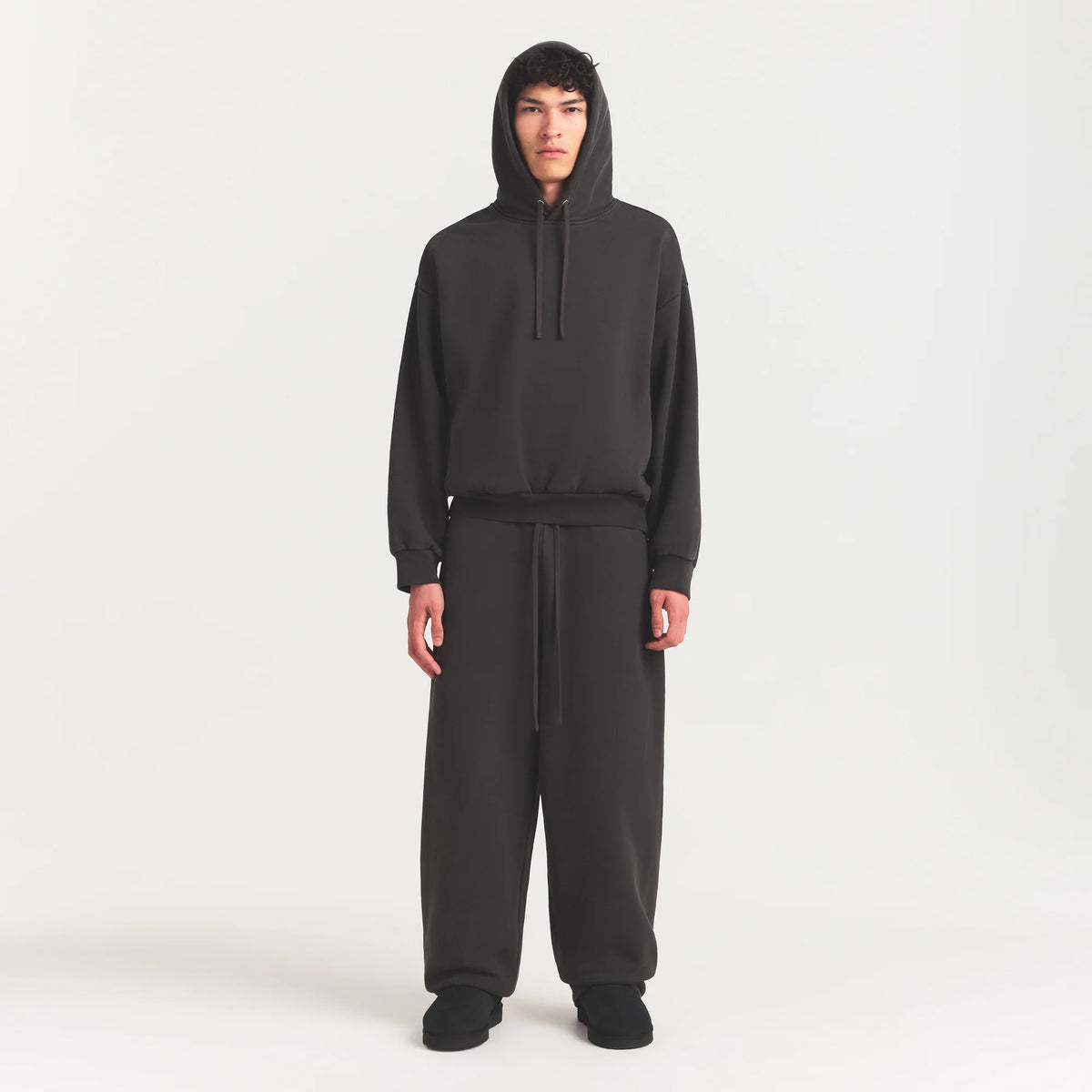HEAVYWEIGHT FLEECE MENS HOODIE | WASHED ONYX