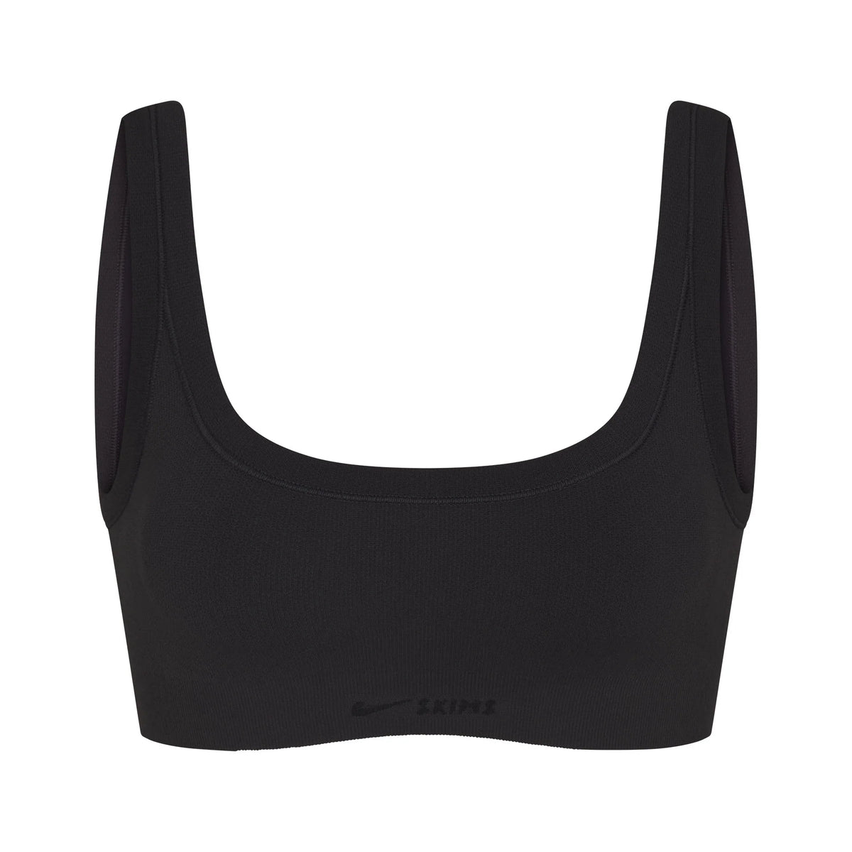 NikeSKIMS VINTAGE SEAMLESS SCOOP NECK BRA | OBSIDIAN