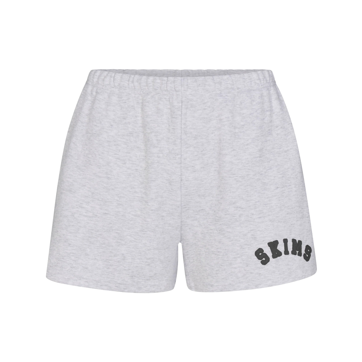 COTTON FLEECE LOGO CLASSIC SHORT | LIGHT HEATHER GREY WITH ONYX LOGO