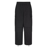 WOVEN COTTON OVERSIZED LOW RISE CARGO PANT | ONYX